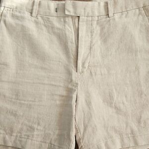 Banana Republic White Linen Shorts